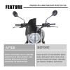 jiningxunjun Motorcycle Windscreen Aluminum Fairing Windshield Deflector Compatible with BMW R Nine T R9T Racer Pure Urban Scrambler 2014-2022 Front Cowl (Color : Silver) view 3