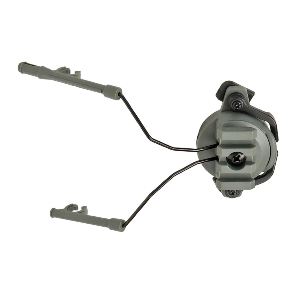 BESPORTBLE Rotary Headset Adapter Set for Helmet Rail Headphone Holder Accessory Compatible with Tactical Helmets Green