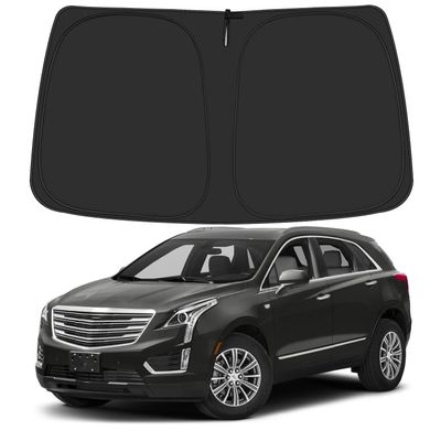 ULROLIT Windshield Sun Shade for 2017-2025 Cadillac XT5 Accessories, Foldable Window Sunshade Sun Visor Protector, Front Windshield Sunshade Sun Shield Blocks UV Rays Heat