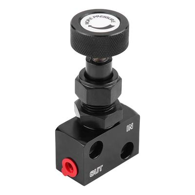 Proportioning Valve Universal, Motorsport Brake Shut Off Valve Pressure Regulator, Suitable for motorsport use, All Race Cars, Drifting, Rally, and Track Day Cars (Black)