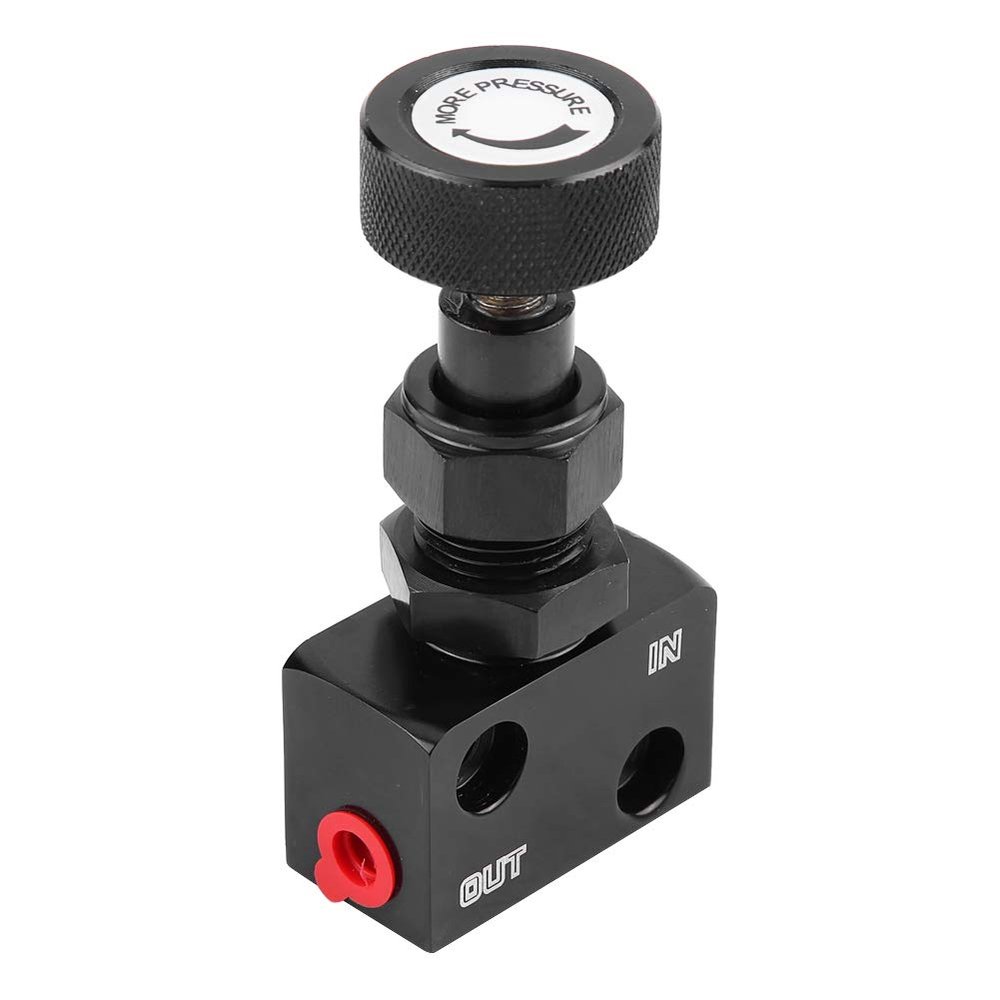 Proportioning Valve Universal, Motorsport Brake Shut Off Valve Pressure Regulator, Suitable for motorsport use, All Race Cars, Drifting, Rally, and Track Day Cars (Black)