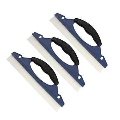 FRCOLOR 3pcs Car Window Squeegee Glass Scrapers for Water Removal for Car Cleaning Tiles Marble and More Ergonomic Handle for Easy Use