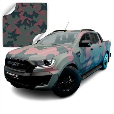 3M Printed Camo Patterns | CW Vinyl Film Car Wrap Series | CW6484S-M-54-3M (Standard Style - Matte Finish) | (Sample (3in x 5in))