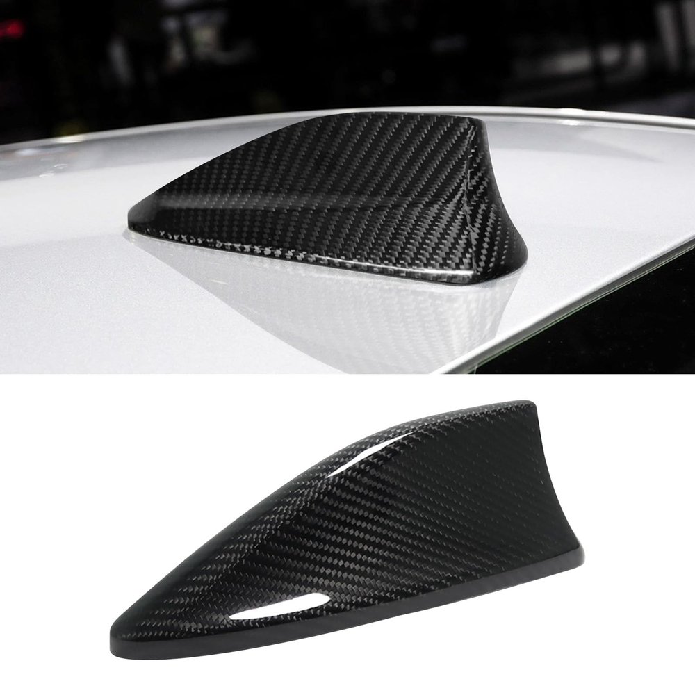 BLAKAYA Compatible with Antenna Cover Shark Fin Trim Hood Real Carbon Fiber Automotive Roof Aerials for Subaru WRX 2015 2016 2017 2018 2019 2020 2021 2022 (Black)