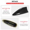 BLAKAYA Compatible with Antenna Cover Shark Fin Trim Hood Real Carbon Fiber Automotive Roof Aerials for Subaru WRX 2015 2016 2017 2018 2019 2020 2021 2022 (Black) view 3