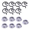 Luckmart Steel Shifter Bushings and Spring Clips 7pair view 1