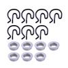 Luckmart Steel Shifter Bushings and Spring Clips 7pair view 2