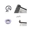 Luckmart Steel Shifter Bushings and Spring Clips 7pair view 3