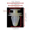 100Pcs Auto Door Trim Panel Retainer Retaining Fastener Clip Push Type Retainer D40 view 2