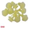100Pcs Auto Door Trim Panel Retainer Retaining Fastener Clip Push Type Retainer D40 view 3