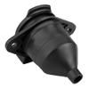 Keenso 7 Pin Trailer Connector - Plastic Clip 7 Way Trailer Plug for and Truck Lights, for New Towbars and Replacements, Brass Pins, Plug and Play view 2
