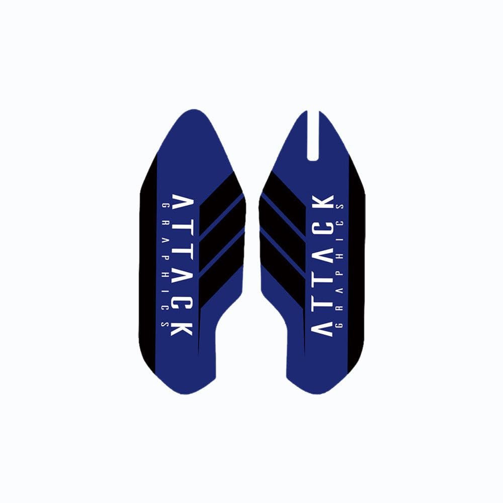 Attack Graphics Renegade Lower Fork Guard Decal Blue for Yamaha YZ250F 2024