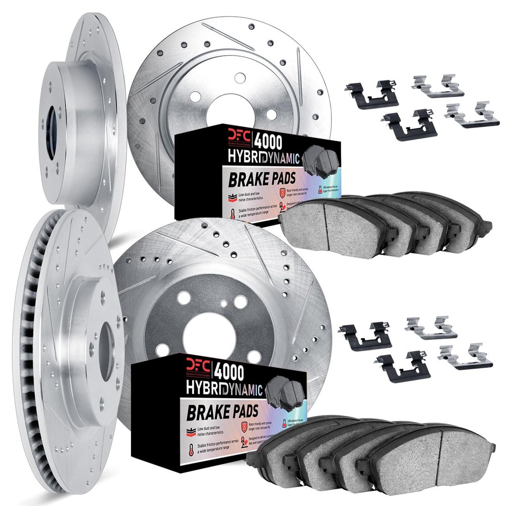 Dynamic Friction Company Front and Rear Brake Kit Fits 1988 BMW M5