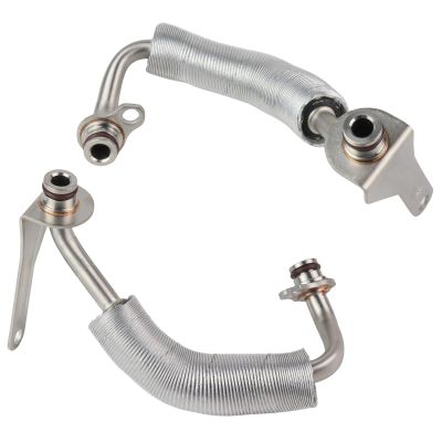 MUNIK 11538663516 2pc Turbo Coolant Lines Compatible with BMW