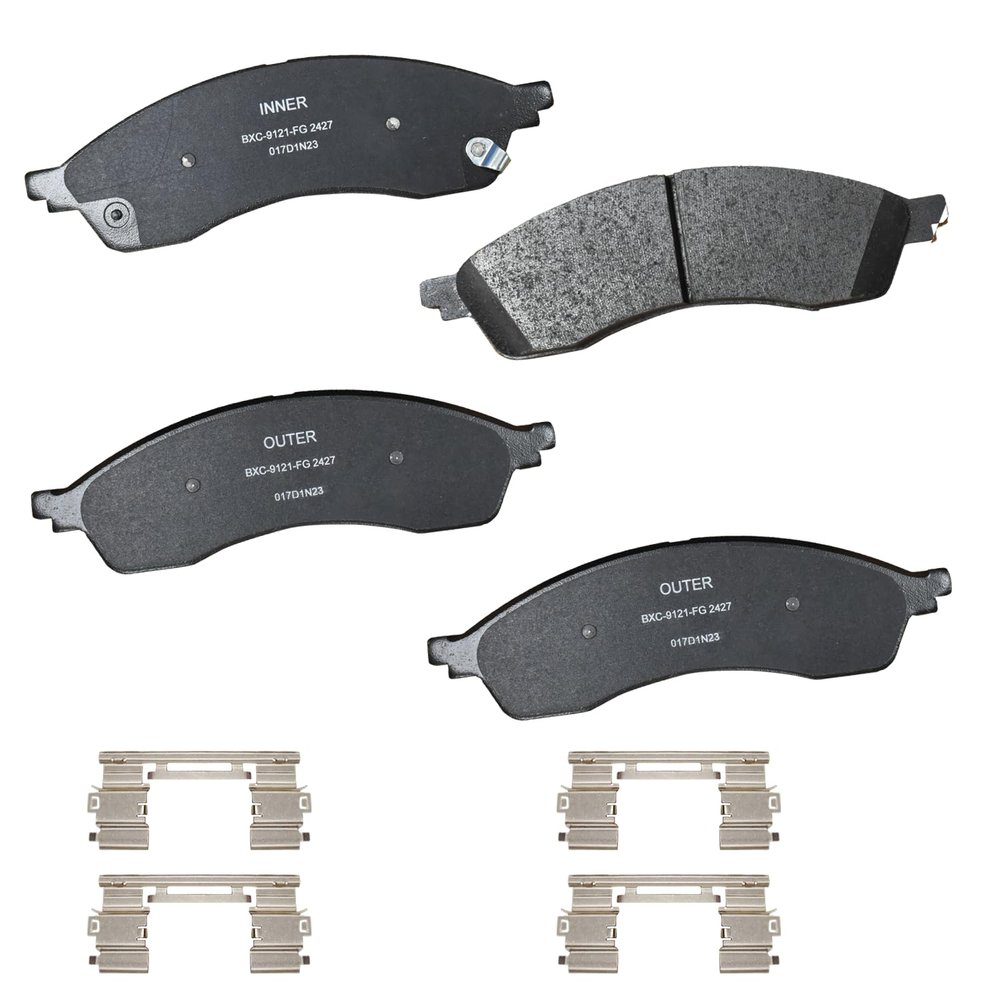 Bendix Premium SBC2427 Ceramic Front Brake Pads for Ford Edge 2024-2021, Lincoln Nautilus 2023