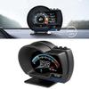 HUD OBD2 Speedometer with LED Lighting Turbo RPM Alarm Smart Gauge for Car Truck view 1