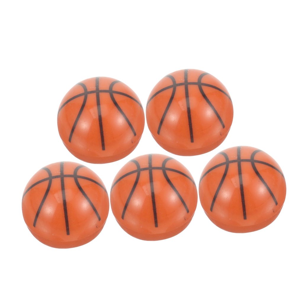 WHAMVOX 5pcs Basketball Valve Cap Tire Air Nozzle Covers Replacement Stem Cap for Car Tire Decorative