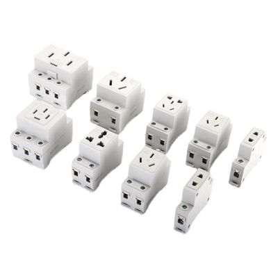 POWTAXBJGD Relay AC30 Contactor, Circuit Breaker Modular Socket Five Hole 16A Rail Type 10A air Switch Distribution Box 234 Holes (Color : 5hole-10a)