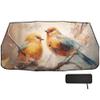 Car Umbrella Sun Shade Cover, Flowers and Birds Umbrella Sun Shade for Car Truck Window Front Windshield, Blocks UV Rays Sun Visor Protector Sun Heat Reflector to Keep Your Vehicle Cool view 1