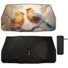 Car Umbrella Sun Shade Cover, Flowers and Birds Umbrella Sun Shade for Car Truck Window Front Windshield, Blocks UV Rays Sun Visor Protector Sun Heat Reflector to Keep Your Vehicle Cool view 2