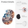 Car Cup Holder Coasters 2 Pack Boat & Cloud Printed Waterproof Insert Car Coasters Cup Holder Pad with A Finger Notch for Most Vehicles view 4