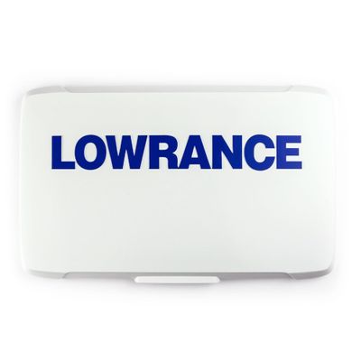 Lowrance 000-16250-001 Eagle 7" Display Sun Cover, White with Blue Letters