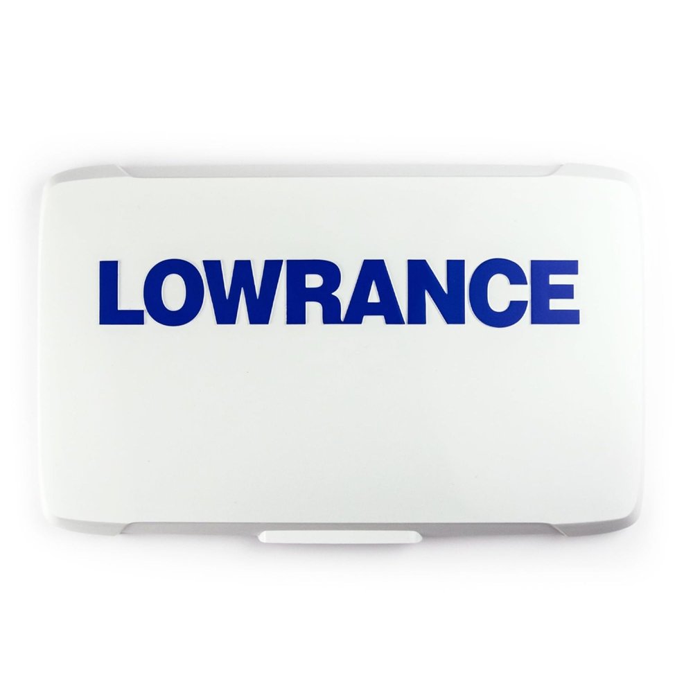 Lowrance 000-16250-001 Eagle 7" Display Sun Cover, White with Blue Letters