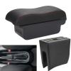 FALMDCQ Compatible with Dacia Spring, Car Armrest Box Curved Center Console Panel Cushion Memory Foam Multi-function Card Slot Booster Pad,B3 Red line view 1