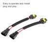Majatou 2Pcs Adapter Extension Wire, 9005/9006 Male to H11 Female Bulbs Adapter Conversion Wire Connector, Pre Wiring Socket for Car view 3