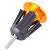 KOMBIUDA 1pair Aluminum Alloy Bike Handlebar End Plugs Wrench Easy to Install Handlebar Caps for Road and Mountain Bikes Golden view 1