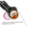 KOMBIUDA 1pair Aluminum Alloy Bike Handlebar End Plugs Wrench Easy to Install Handlebar Caps for Road and Mountain Bikes Golden view 3