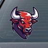 Furious Red Bull 8 inch Full Color Indoor Outdoor Vinyl Decal view 3