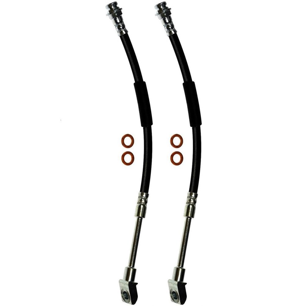 2Pcs Brake Hose Rear Brake Line Brake Hydraulic Hose Replacement