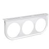 Dashboard Gauge Mount, Iron Triple Decorative Bracket for 52mm 2inch Gauges Silver, Car Meter Holder for Auto Customizers and Daily Drivers view 1
