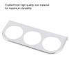 Dashboard Gauge Mount, Iron Triple Decorative Bracket for 52mm 2inch Gauges Silver, Car Meter Holder for Auto Customizers and Daily Drivers view 3