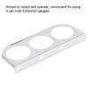 Dashboard Gauge Mount, Iron Triple Decorative Bracket for 52mm 2inch Gauges Silver, Car Meter Holder for Auto Customizers and Daily Drivers view 4