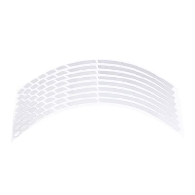 PartyKindom Motorcycle Wheel Rim Decals Silver Stickers for Car and Bike Wheels Strong Adhesiveness Durable Fade-Resistant Decorative Styling Strips