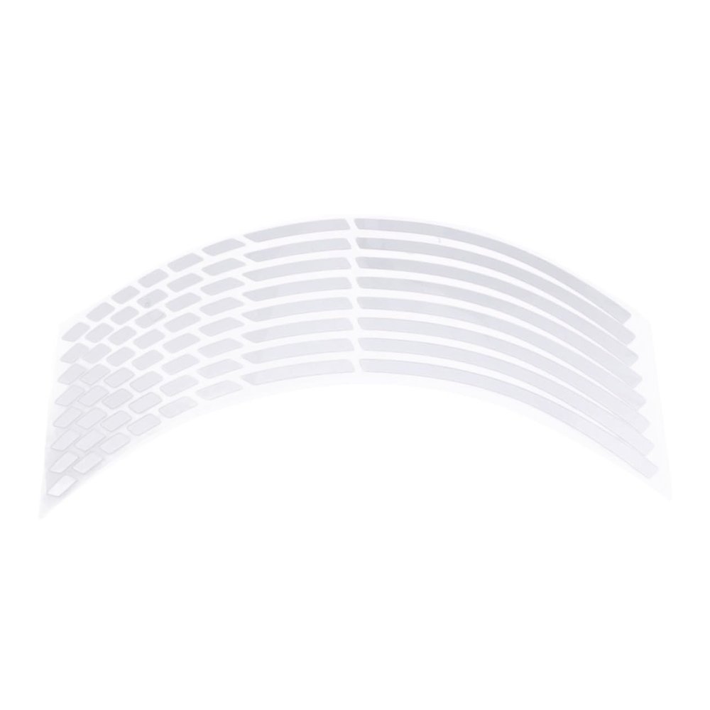 PartyKindom Motorcycle Wheel Rim Decals Silver Stickers for Car and Bike Wheels Strong Adhesiveness Durable Fade-Resistant Decorative Styling Strips