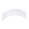 PartyKindom Motorcycle Wheel Rim Decals Silver Stickers for Car and Bike Wheels Strong Adhesiveness Durable Fade-Resistant Decorative Styling Strips view 1