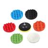 Mobestech Auto Buffing Pad Set 7pcs Wool Sponge Car Polishing Pads Kit 4 Inch for Paint Wax Polishing Sealing view 1