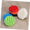 Mobestech Auto Buffing Pad Set 7pcs Wool Sponge Car Polishing Pads Kit 4 Inch for Paint Wax Polishing Sealing view 4