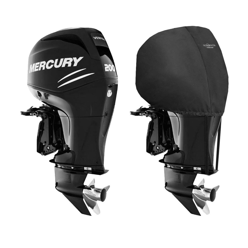 Oceansouth Custom Fit Cowling Storage Covers for Mercury Outboard Engines (135-200HP VERADO 4CYL 1.7L (from 2005 up to 2024)) (for Storage only)