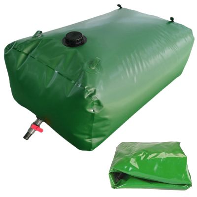 Portable 100 500 Gallon Water Bladder for Truck Bed, Carrier Cart Water Bob Bathtub Emergency Water Bladder for Outdoor RV/Car Camping/ Water Tank, Green ( Color : G , Size : 1.2x0.8x0.56/540L/142gal