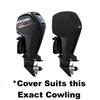 Oceansouth Custom Fit Cowling Storage Covers for Mercury Outboard Engines (75-115HP 4 STR 4CYL 2.1L (from 2014 up to 2024)) (for Storage only) view 3