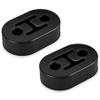 SINGARO Rubber Exhaust Hanger, Muffler Exhaust System, Heavy Insulator Support Bushing Installation, 2 Holes 0.47 Inch, High-Density Tailpipe Damping Hanger (2PCS Black) view 1