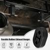 SINGARO Rubber Exhaust Hanger, Muffler Exhaust System, Heavy Insulator Support Bushing Installation, 2 Holes 0.47 Inch, High-Density Tailpipe Damping Hanger (2PCS Black) view 4