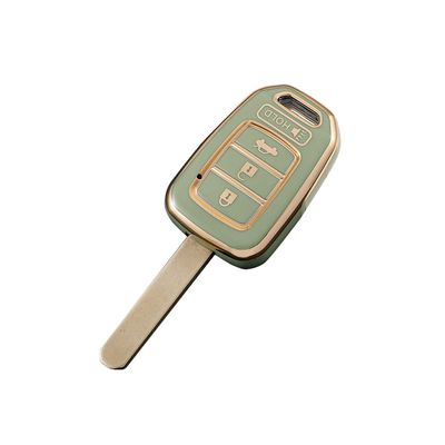 KACEPAR Key Fob Cover Key Fob Case Protection Shell, Key Fob Cover Case Remote Holder Skin, Compatible with Honda Accord Sports Accord LX Civic CR-V HR-V - Green
