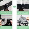 YTYVAGT Car Trash Can with Lid and Storage Pockets Leak-Proof Organizer,Multipurpose Trash Bin for Car,Black Cat Kitten view 3