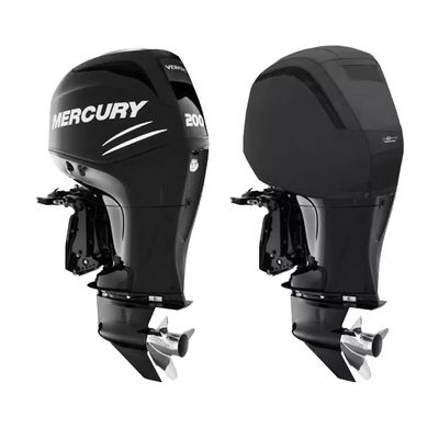 Oceansouth Custom Fit Vented Covers for Mercury Outboard Engines (Black, 135-200HP VERADO 4CYL 1.7L (from 2005 up to 2024))