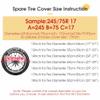 Delerain Spare Tire Cover with Backup Camera Hole Mountains Nature Scenery Wheel Covers Waterproof Dust-Proof UV Sun Universal Fit for Trailer RV SUV Truck (17 Inch for Diameter 31"-33") view 4